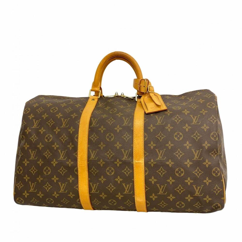 LOUIS VUITTON Brown Monogram Keepall 50 Boston Bag - Picture 1 of 11